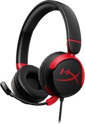 hyperx cloud mini gaming headset for nintendo switch pc ps4 ps5 xbox black 7g8f4aa photo