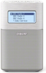 sony xdr v1btdw portable dab dab clock radio with bluetooth white photo