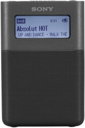 sony xdr v20dh portable dab dab clock radio grey photo
