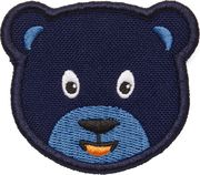affenzahn velcro badge bear blue photo