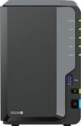 synology diskstation ds224 2 bay nas black photo