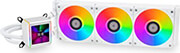 lian li galahad ii lcd 360 white aio gpu liquid cooler with argb fans photo