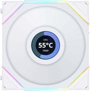 lian li unifan tl lcd 120 1pcs reverse white case fan photo