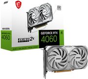 vga msi ventus nvidia geforce rtx4060 2x white oc 8gb gddr6 retail photo