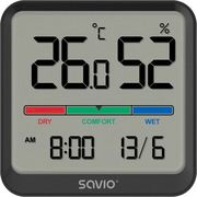 savio ct 01 b temperature and humidity sensor black photo