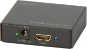 digitus ds 46304 4k hdmi splitter 1x2 supports 4k 2k 3d video formats black photo