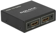 delock 87701 hdmi 2x hdmi 4k video splitter black photo delock 87701 hdmi 2x hdmi 4k video splitter black photo