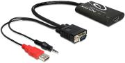 delock 62408 vga male to hdmi female with audio photo