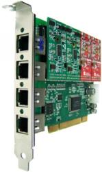 Openvox A400p31 4 Port Analog PCI Card + 3 FXS + 1 FXO Modules