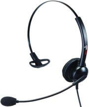 supervoice svc101 call center headset mono with rj9 plug photo