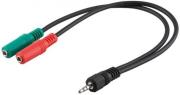 goobay 50467 35mm audio y cable 03m photo