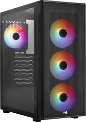 case aerocool designer g bk v2 midi tower tempered glass black photo