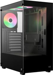 case aerocool pivot g bk v3 midi tower tempered glass black photo