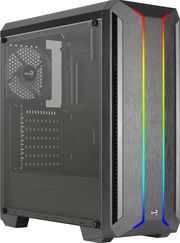 case aerocool skyline argb midi tower tempered glass black photo