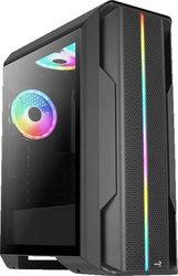 case aerocool splinter duo g bk v1 midi tower tempered glass black photo