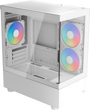 case aerocool viewport mini g wh v2 mini tower tempered glass white photo
