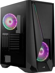 case aerocool visor g bk v1 midi tower tempered glass black photo