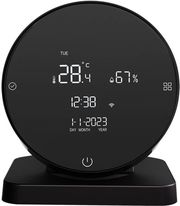 avatto ir whs20s tuya wireless smart temperature and humidity sensor black photo