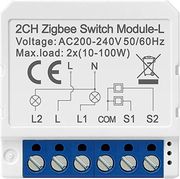 avatto lzwsm16 w2 zigbee 2 channel smart internal switch photo
