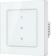 avatto ts20 eu w3 tuya wireless 3 channel light wall touch switch white photo