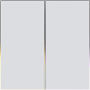 avatto zts60 eu w2 zigbee 2 channel light wall touch switch white photo