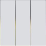 avatto zts60 eu w3 zigbee 3 channel light wall touch switch white photo