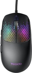 yesido kb32 wired gaming mouse rgb 7200dpi black photo