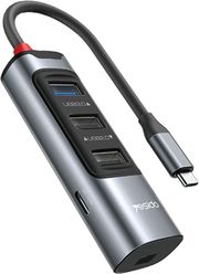 yesido hb24 usb c hub 5in1 grey photo