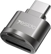 yesido gs19 usb c card reader microsd grey photo