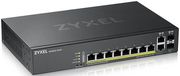 zyxel gs2220 10hp switch switch 8 port gbe poe 2 port combo rj45 sfp l2 photo