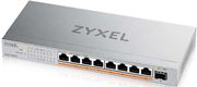 zyxel xmg 108hp switch 8 ports 25g 1 sfp 100w total poe desktop unmanaged switch photo