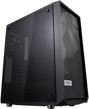 case fractal design meshify c dark tempered glass black photo