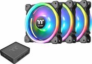 thermaltake riing trio 12 led rgb radiator fan tt premium edition 3 fan pack photo