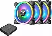 thermaltake riing trio 14 led rgb radiator fan tt premium edition 3 fan pack photo