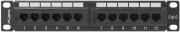 lanberg 12 port unshielded cat6 1u 10 patch panel black photo