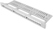 lanberg 24 port 1u 19 patch panel blank with organizer for keystone modules grey photo