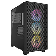 case corsair 3000d icue rgb airflow tempered glass midi tower black photo