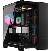 case corsair 6500x dual chamber tempered glass midi tower black photo case corsair 6500x dual chamber tempered glass midi tower black photo
