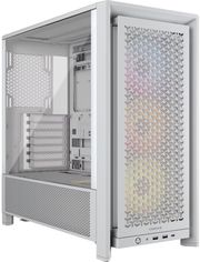 case corsair frame 4000d rs argb modular midi tower tempered glass white mini itx micro atx atx eat photo