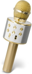 forever bms 300 microphone with bluetooth speaker gold photo