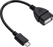 akyga adapter ak ad 09 with cable micro usb b m usb a f otg 15cm photo