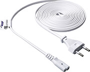 akyga power cable for notebook ak rd 07a eight cca cee 7 16 iec c7 3 m white photo