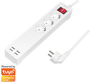 logilink sh0103 smart wifi socket outlet 3 way 4x usb with tuya photo