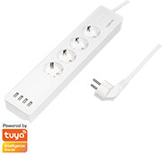 logilink sh0104 smart wifi socket outlet 4 way 4x usb with tuya photo