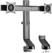 logilink bp0160 dual mount monitor 17 27 steel for sit stand workstation photo