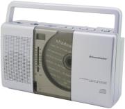 soundmaster rcd1150 cd radio with headphone jack silver photo