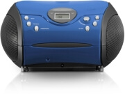 lenco scd 24 stereo fm radio with cd player blue photo