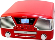 camry cr1134r turntable with cd mp3 usb sd recording red photo