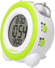 gotie gbe 200z digital clock with mechanical bell alarms green photo
