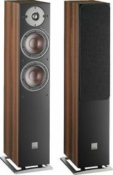 dali oberon 5 floorstanding loudspeaker walnut photo
